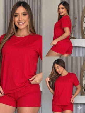 Pijama Short Oversize Unicolor